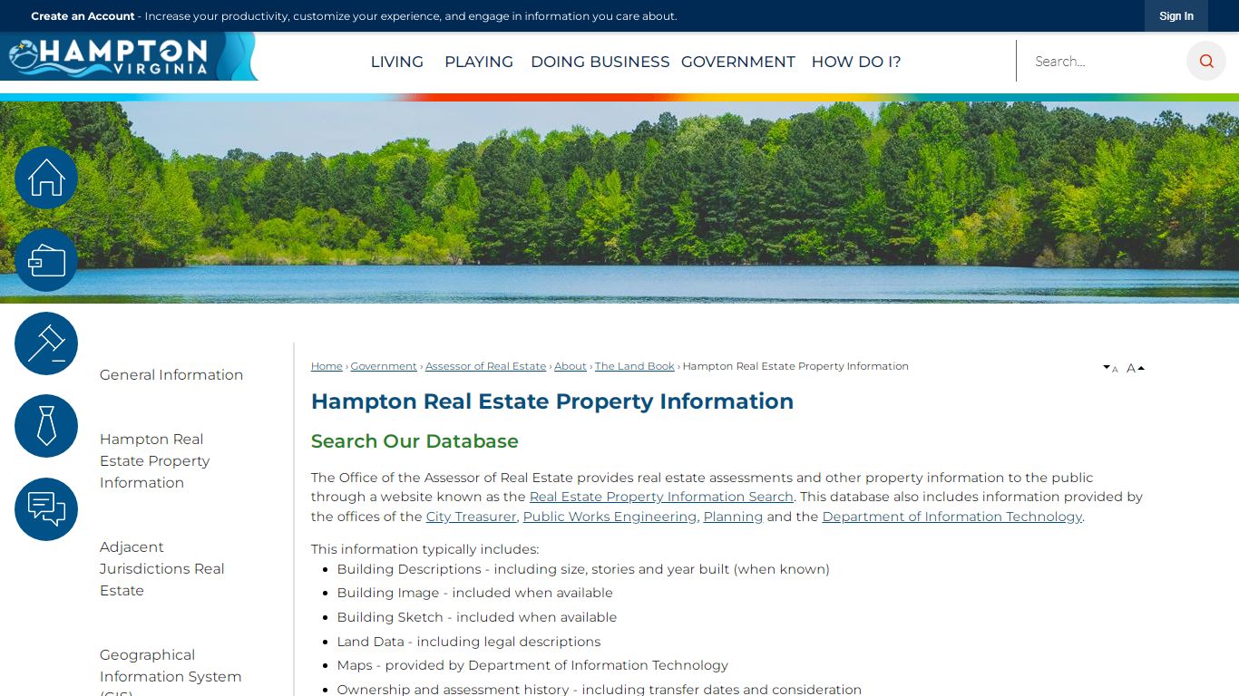 Hampton Real Estate Property Information | Hampton, VA - Official Website